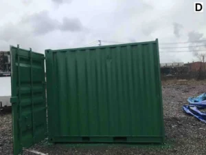 Green Painted Container