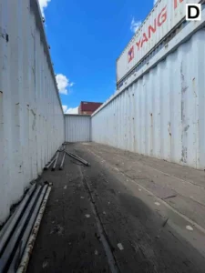 Open Top Container Inside View